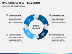 Ring Infographics – 4 Segments PPT Slide 1