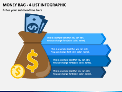 Money Bag - 4 List Infographic PPT Slide 1