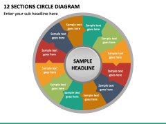 12 Sections Circle Diagram PPT Slide  2