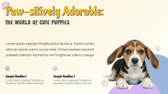 Cute Puppy Theme PPT Slide 3