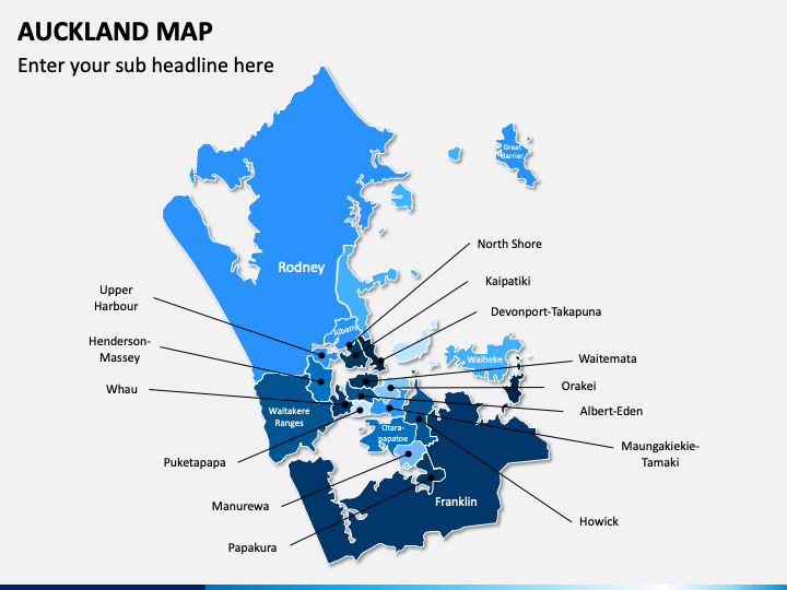 Auckland Map PPT Slide 1
