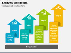 4 Arrows with Levels PPT Slide 2