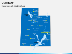 Utah Map PPT Slide 1