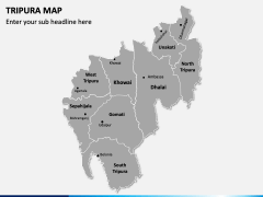 Tripura Map PPT Slide 2