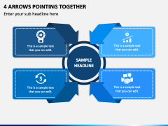 4 Arrows Pointing Together PPT Slide 1