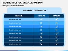 Two Product Features Comparison PowerPoint Template - PPT Slides