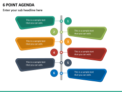 6 Point Agenda PPT Slide 2
