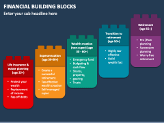 Financial Building Blocks PowerPoint Template - PPT Slides