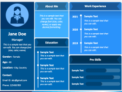 Candidate Profile PowerPoint and Google Slides Template - PPT Slides