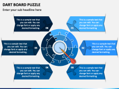 Dart Board Puzzle PowerPoint Template - PPT Slides
