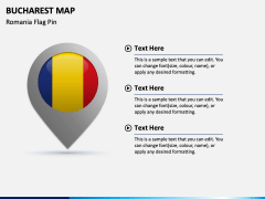 Bucharest Map PPT Slide 3
