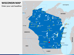 Wisconsin Map PPT Slide 2