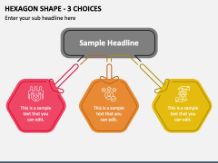 Hexagon Shape - 3 Choices PPT Slide 1