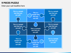9 Pieces Puzzle PPT Slide 1