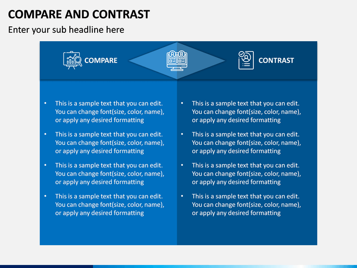 Compare contrast essay template