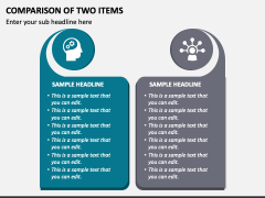 Comparison of Two Items PPT Slide 1