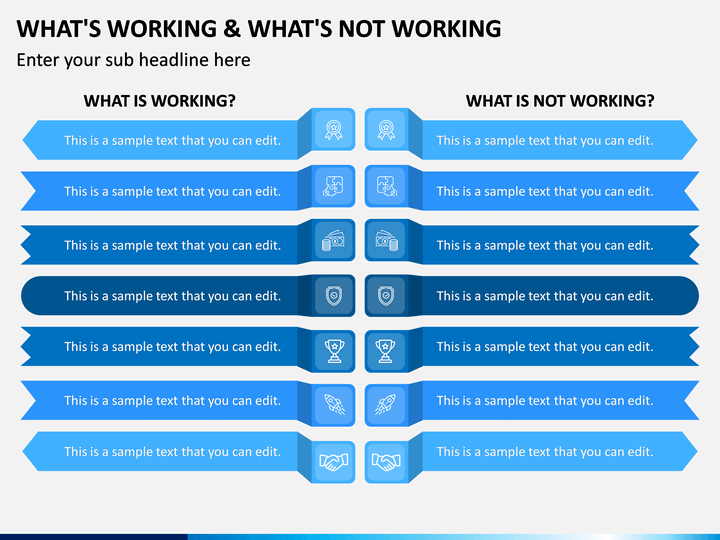 Whats Working Whats Not Powerpoint Template