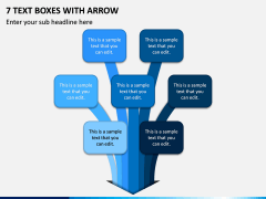7 Text Boxes With Arrow PPT Slide 1