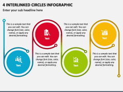4 Interlinked Circles Infographic PPT Slide 1