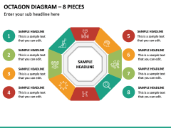 Octagon Diagram – 8 Pieces PPT Slide 2