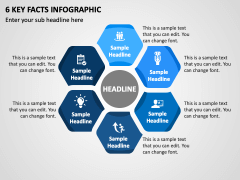 6 Key Facts Infographic PPT Slide 1