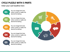 Cycle Puzzle With 5 Parts PPT Slide 2