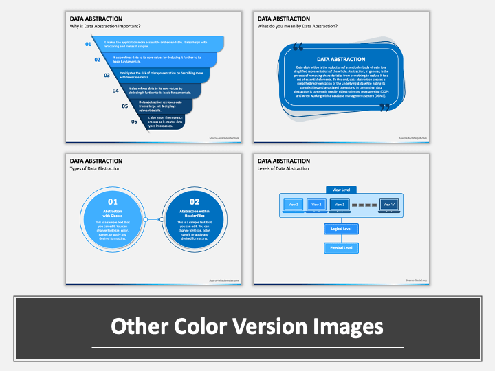 Data Abstraction PowerPoint and Google Slides Template - PPT Slides