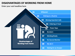 Disadvantages of Working From Home PPT Slide 1