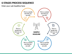 6 Stages Process Sequence PPT Slide 2