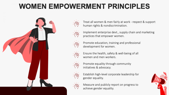 Women Empowerment Principles PPT Slide 1