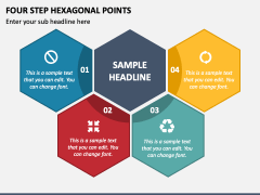 Four Step Hexagonal Points PPT Slide 1
