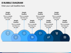 8 Bubble Diagram PPT Slide 1