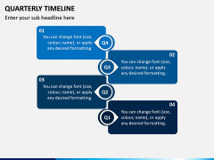Quarterly Timeline PPT Slide 1