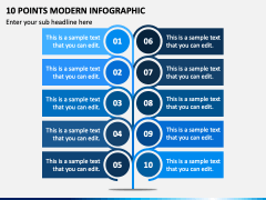 10 Points Modern Infographic PPT Slide 2