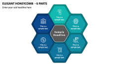 Elegant Honeycomb - 6 Parts PPT Slide 1