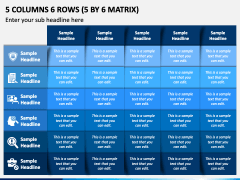 5 Columns 6 Rows PowerPoint Template - PPT Slides