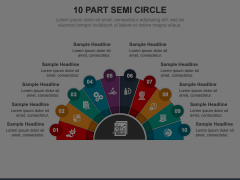 10 Part Semi Circle Animated Presentation - SketchBubble