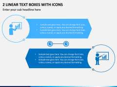 2 Linear Text Boxes With Icons PPT Slide 1