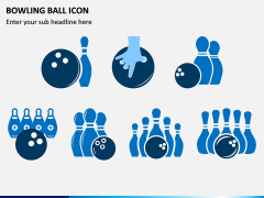 Bowling Ball Icons PPT Slide 1