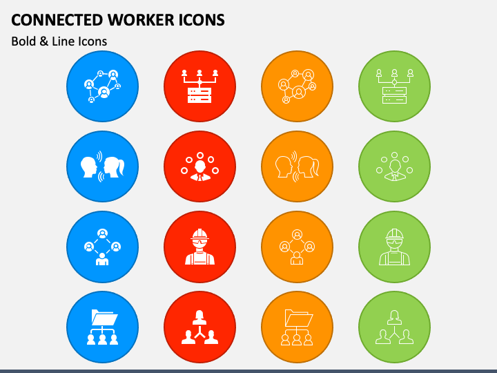Connected Worker Icons PPT Slide 1
