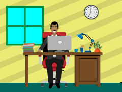 Boss with Documents PPT Slide 5