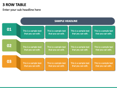 3 Row Table PPT Slide 2