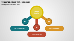 Versatile Circle with 3 Choices PPT Slide 1