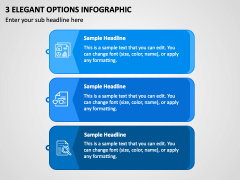 3 Elegant Options Infographic PPT Slide 1