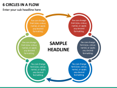 6 Circles in a Flow PPT Slide 2