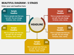 Beautiful Diagram - 5 Stages PPT Slide 1