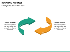 Rotating Arrows PPT Slide 3