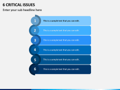 6 Critical Issues PPT Slide 1