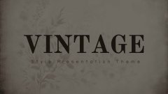 Vintage Style Theme Animated Presentation - SketchBubble