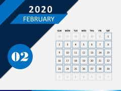 Calendar 2020 - Type 4 PPT Slide 2